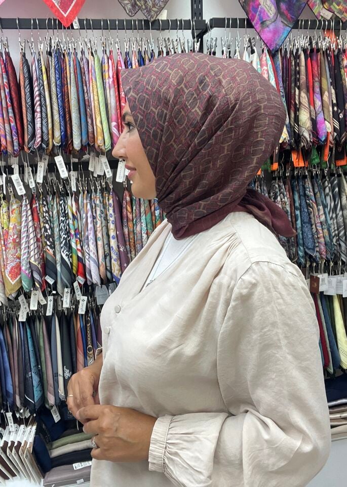 LA BOUTİQUE GÜZ SERİSİ EŞARP 1181 BORDO