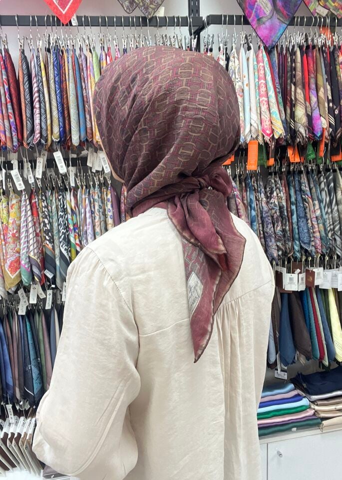 LA BOUTİQUE GÜZ SERİSİ EŞARP 1181 BORDO