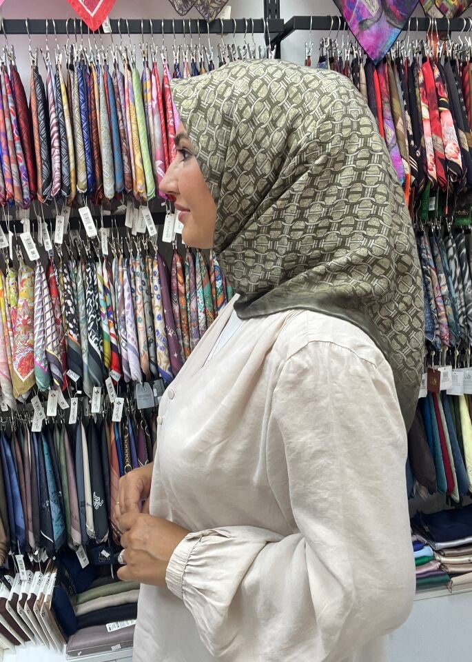 LA BOUTİQUE GÜZ SERİSİ EŞARP 1181 HAKİ YEŞİL