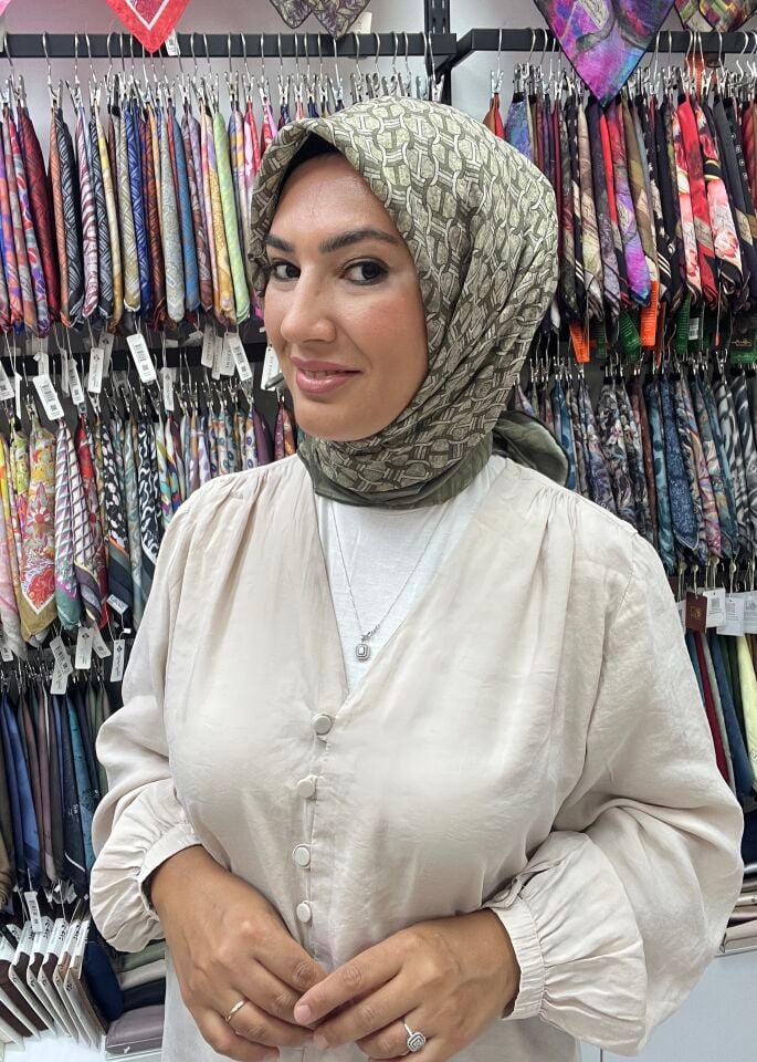 LA BOUTİQUE GÜZ SERİSİ EŞARP 1181 HAKİ YEŞİL
