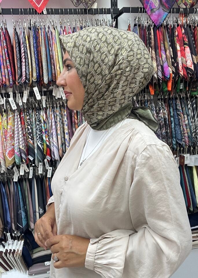 LA BOUTİQUE GÜZ SERİSİ EŞARP 1181 HAKİ YEŞİL