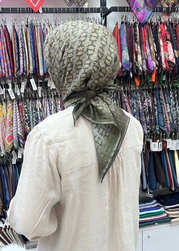 LA BOUTİQUE GÜZ SERİSİ EŞARP 1181 HAKİ YEŞİL