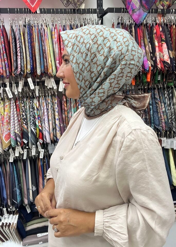 LA BOUTİQUE GÜZ SERİSİ EŞARP 1181 TURKUAZ