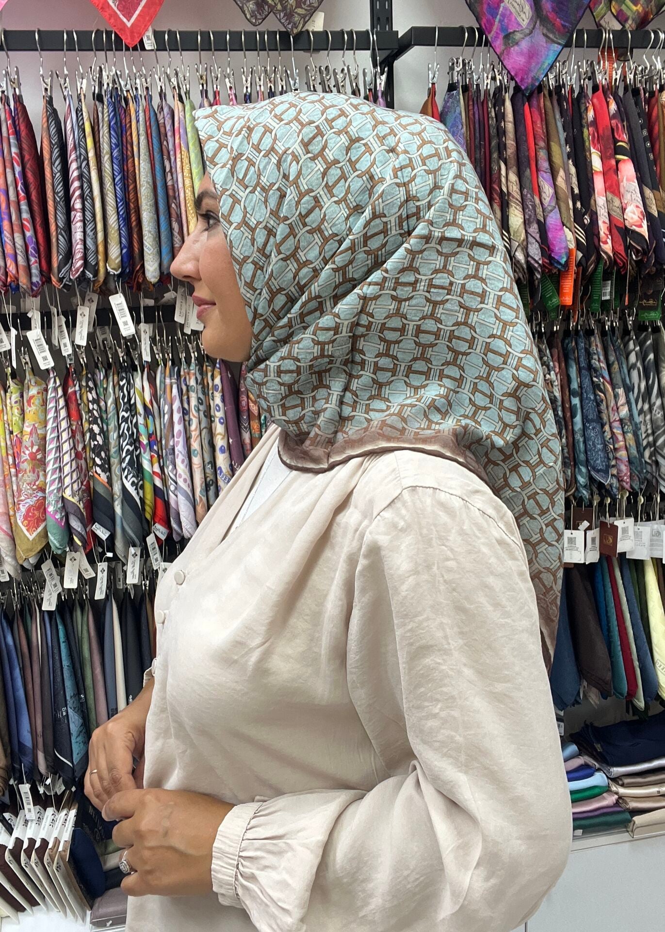 LA BOUTİQUE GÜZ SERİSİ EŞARP 1181 TURKUAZ