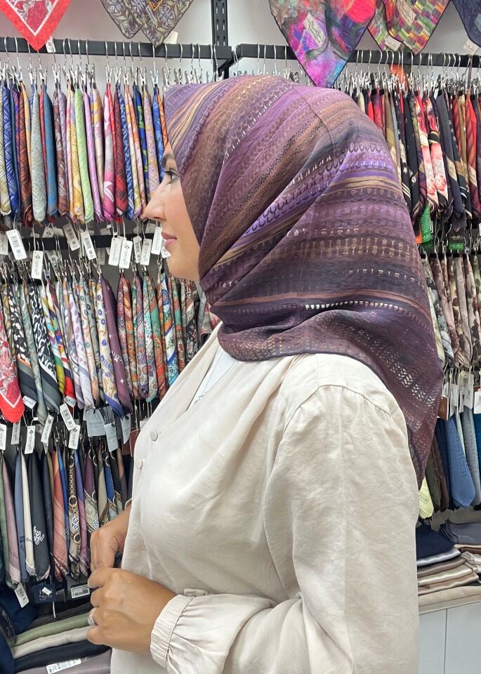 LA BOUTİQUE GÜZ SERİSİ EŞARPLAR 1182 LİLA