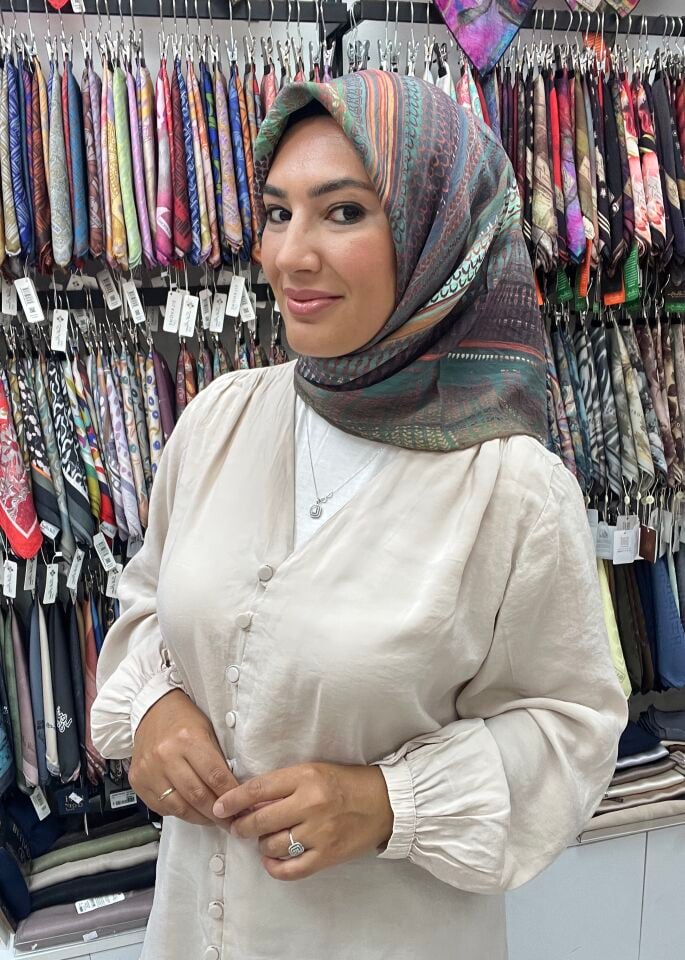 LA BOUTİQUE GÜZ SERİSİ EŞARPLAR 1182 HAKİ-KAHVE