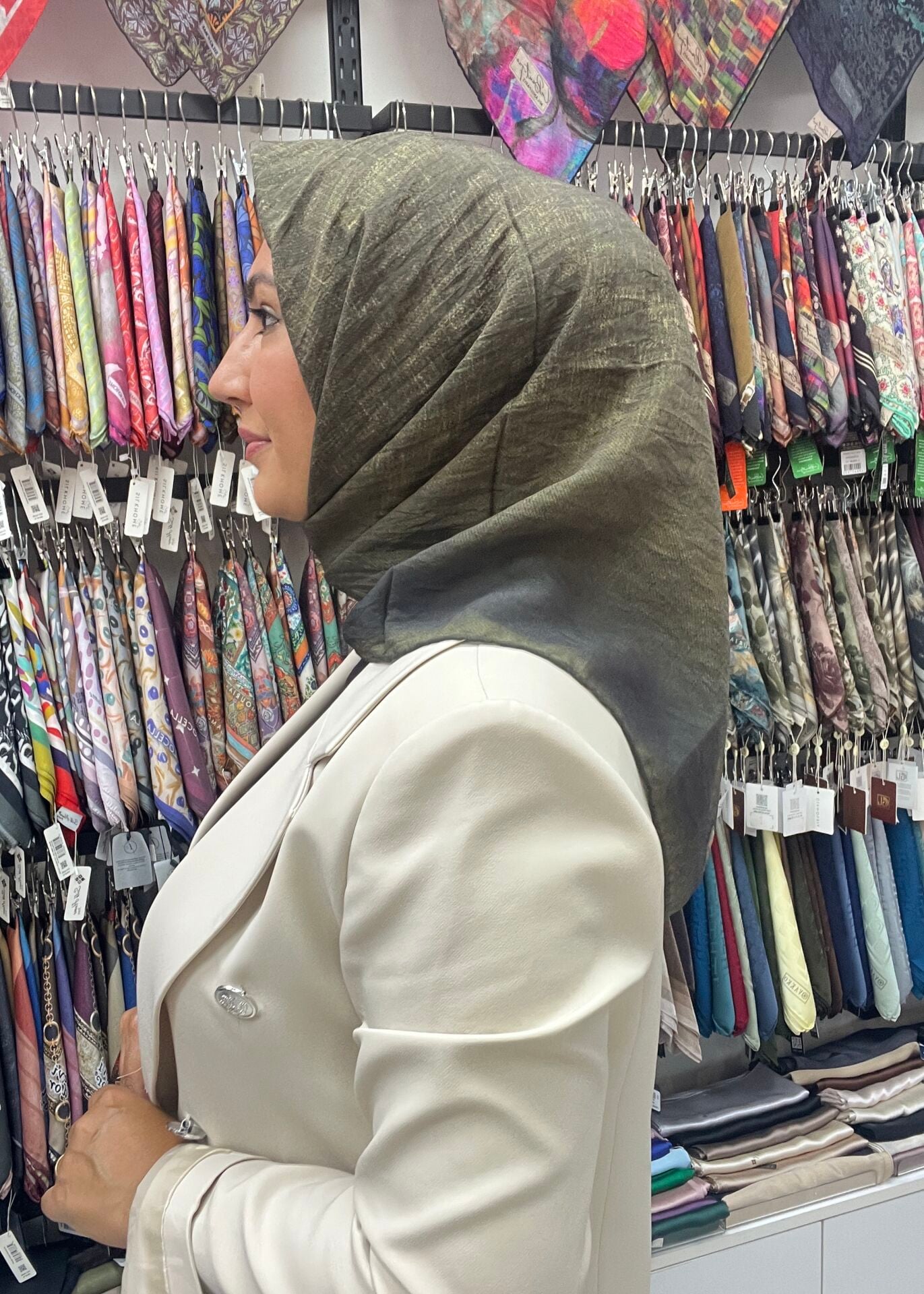 LA BOUTİQUE GÜZ SERİSİ EŞARP 1187 HAKİ YEŞİL