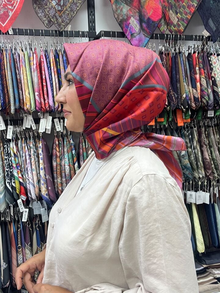 BELLİ TWİL İPEK EŞARP SONBAHAR KIŞ 1184 MÜRDÜM
