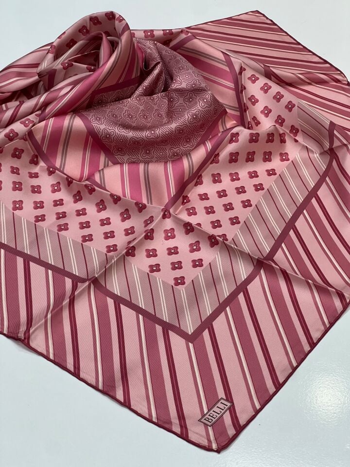 BELLİ TWİL İPEK EŞARP SONBAHAR KIŞ 1184 PEMBE