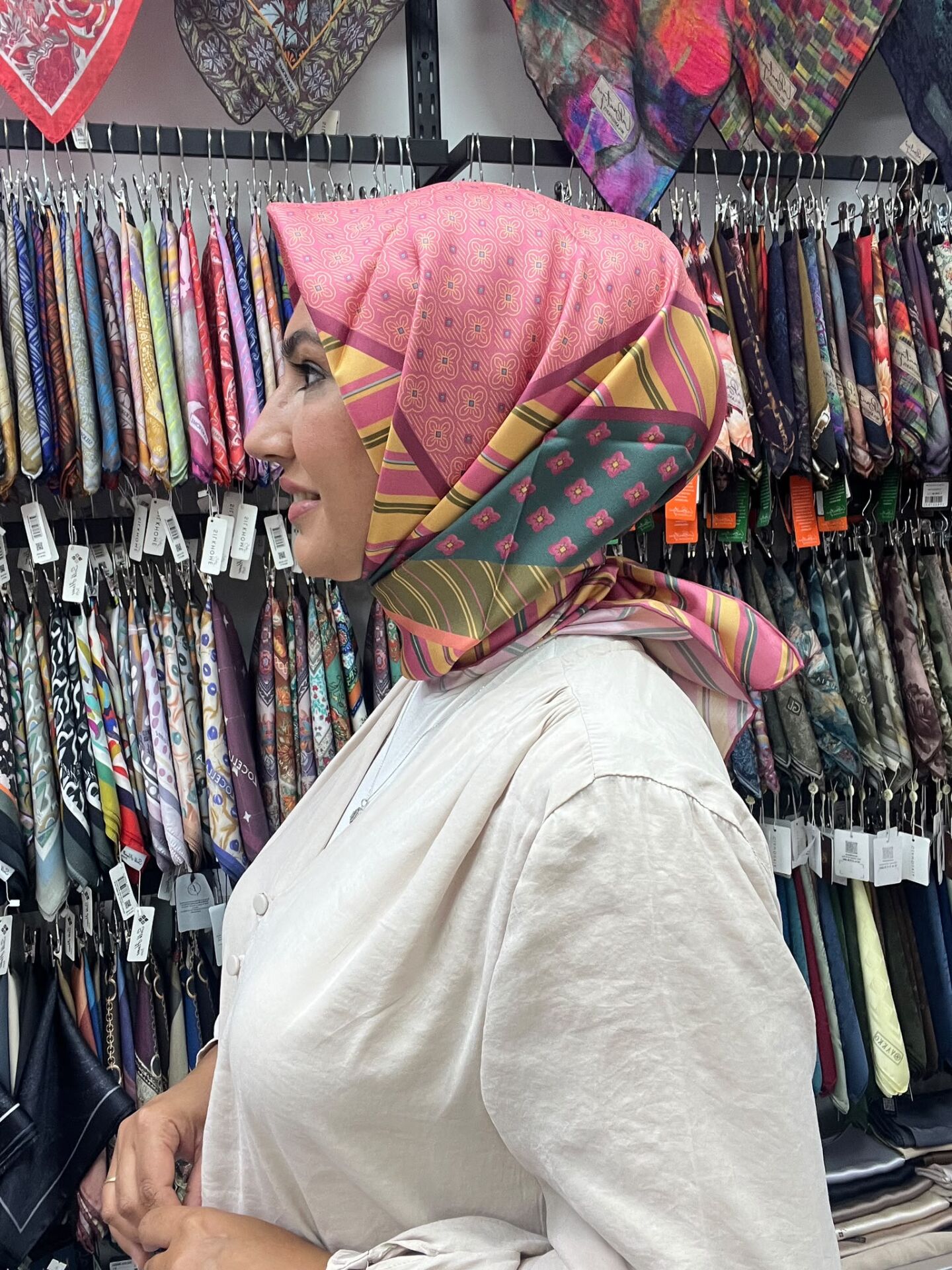 BELLİ TWİL İPEK EŞARP SONBAHAR KIŞ 1184 PEMBE