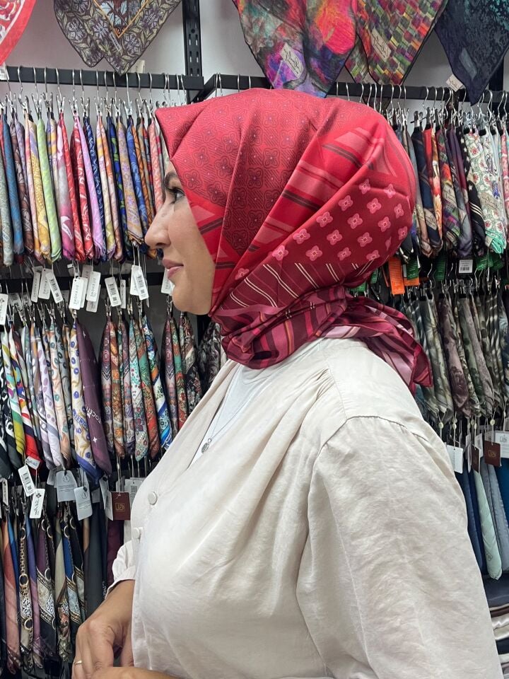 BELLİ TWİL İPEK EŞARP SONBAHAR KIŞ 1184 FUŞYA