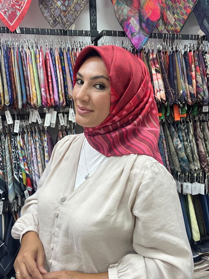 BELLİ TWİL İPEK EŞARP SONBAHAR KIŞ 1184 FUŞYA