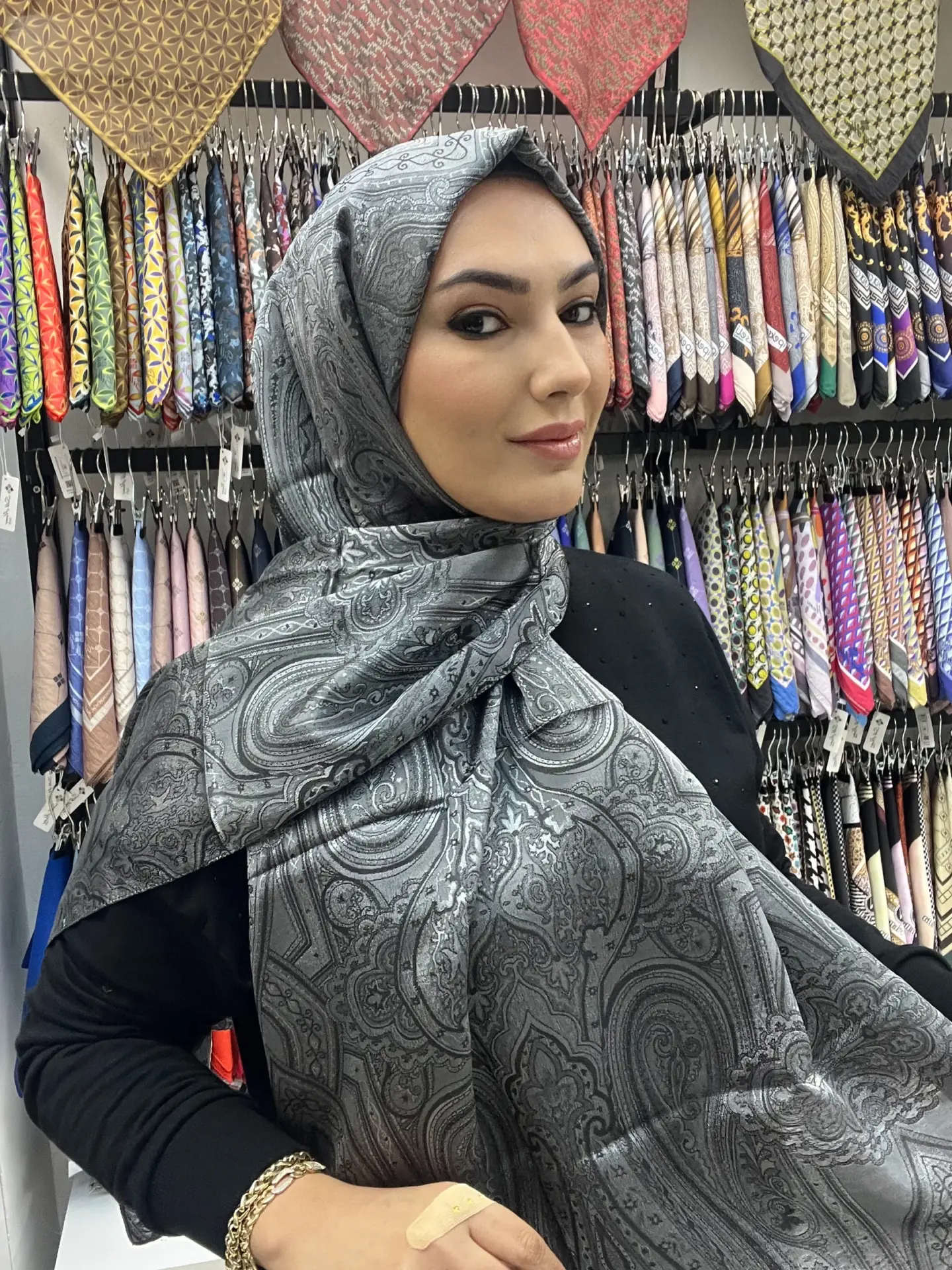 Etnik desen vual pamuk şal MODEL 3