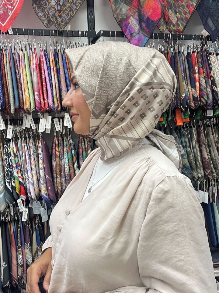 BELLİ TWİL İPEK EŞARP SONBAHAR KIŞ 1184 KREM