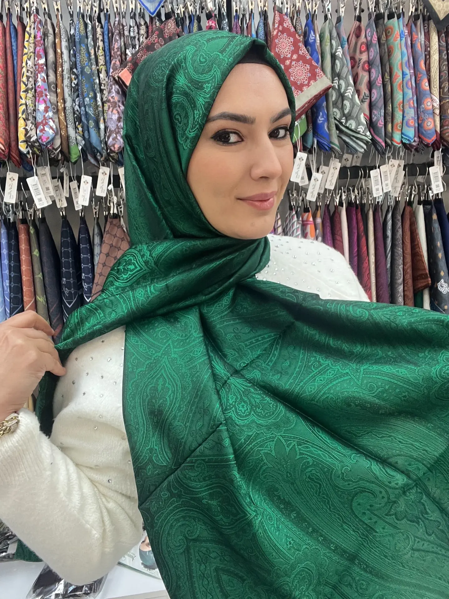 Etnik desen vual pamuk şal MODEL 11