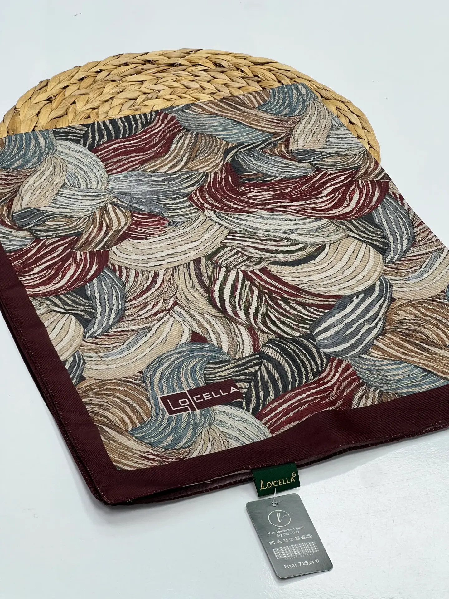LOCELLA SOFT PAMUK ŞAL 1070 BORDO