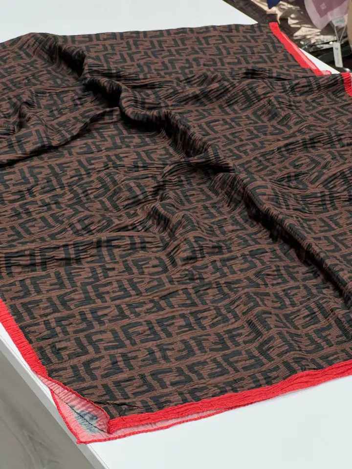 Müslin şal fendi 1003 KIRMIZI