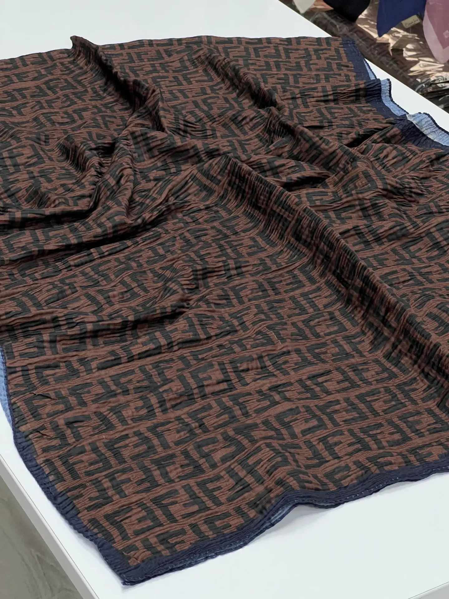 Müslin şal fendi 1003 SİYAH VİZON