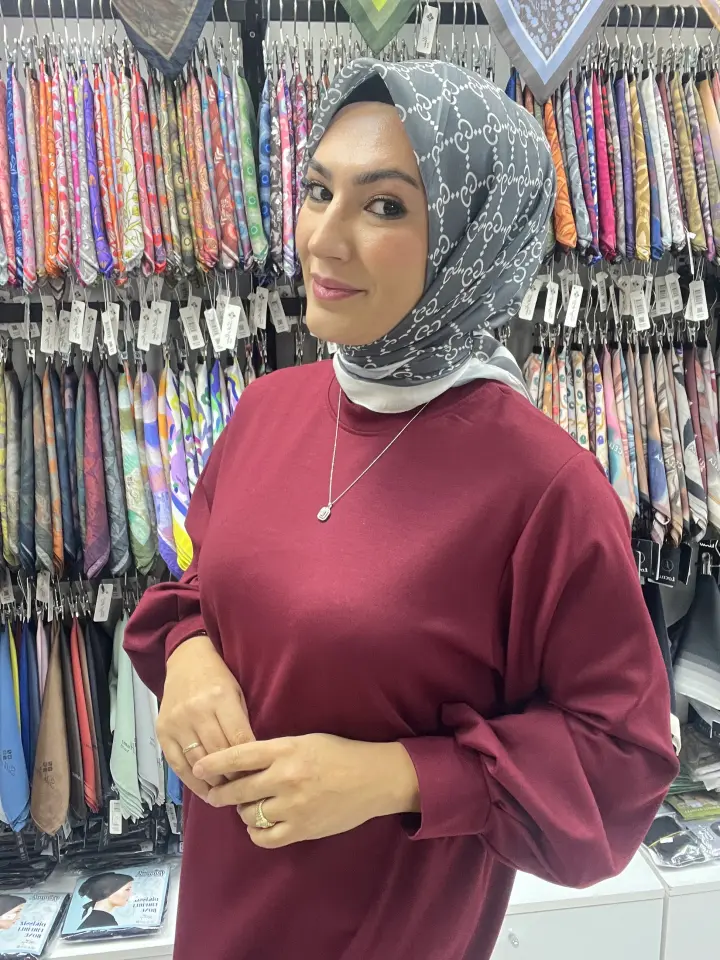 Marka desen soft eşarp GUCCİ 1005 MODEL 2