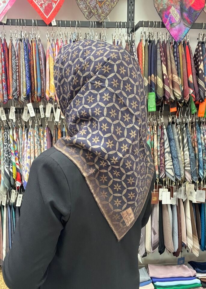 LA BOUTİQE YENİ DESEN GÜZ EŞARP 1190 LACİVERT