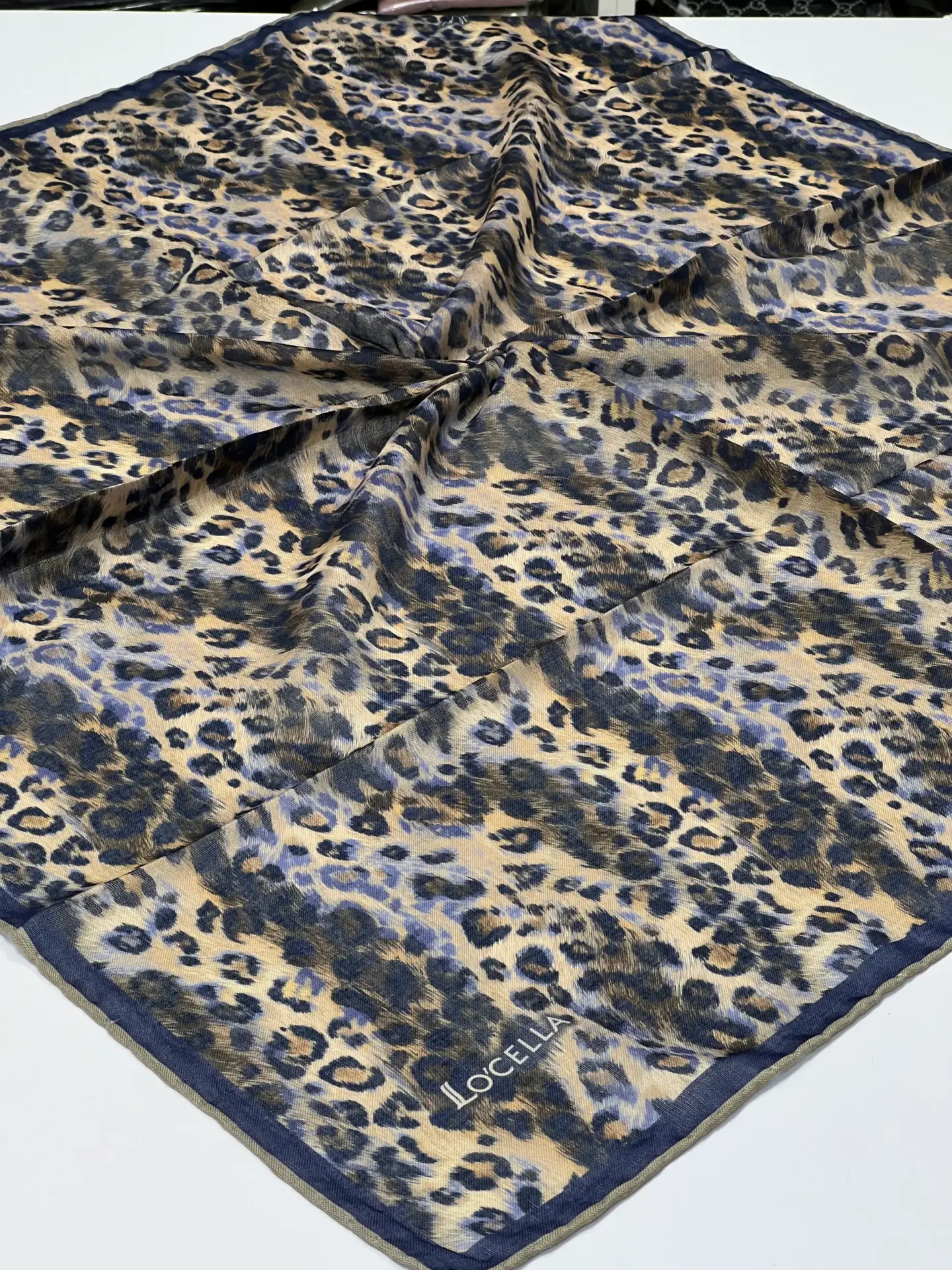 Locella leopar desen soft pamuk esarp MODEL 2