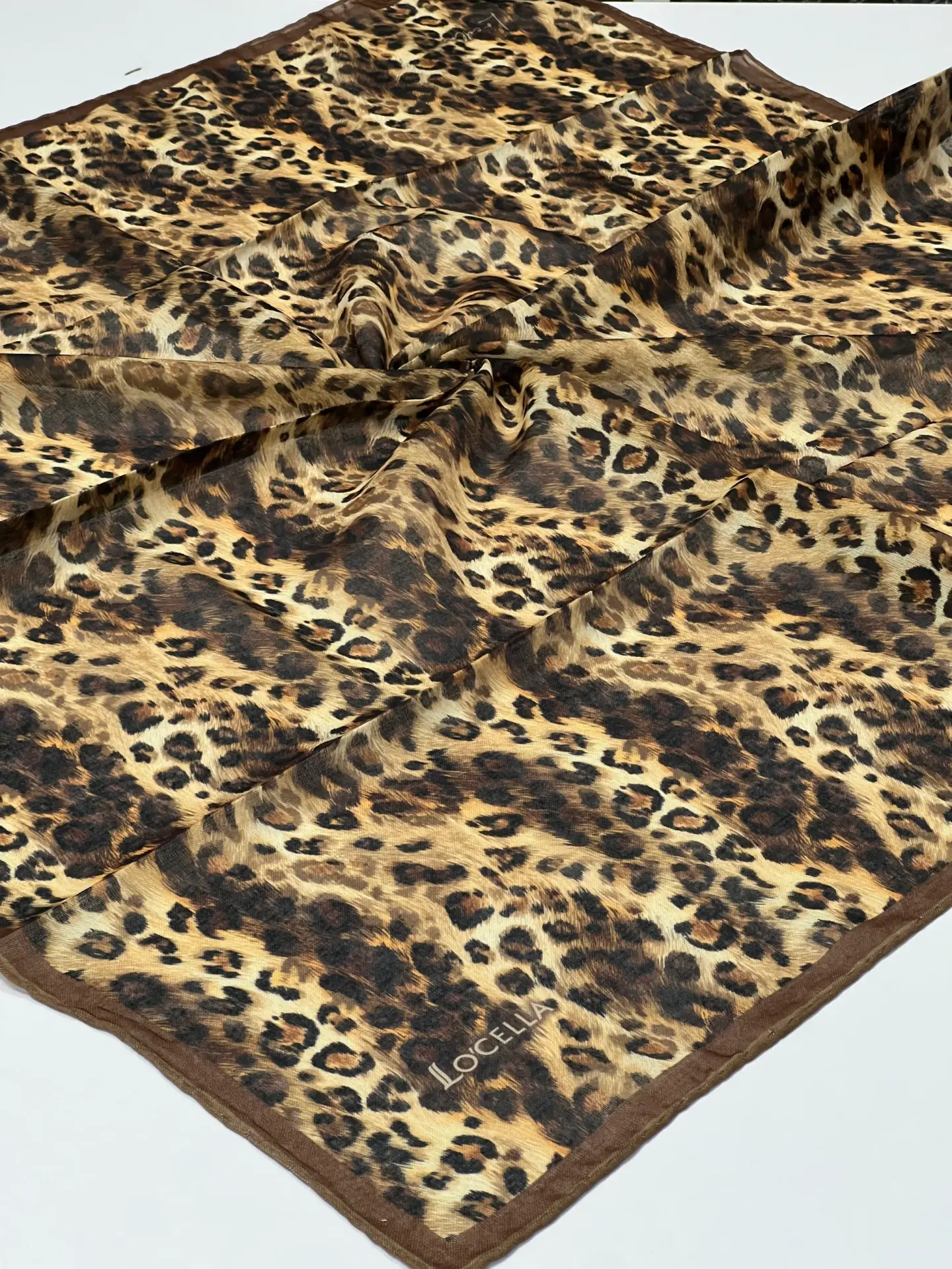 Locella leopar desen soft pamuk esarp MODEL 3
