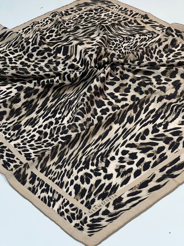 GLAMORİA LEOPAR DESEN EŞARP 1195