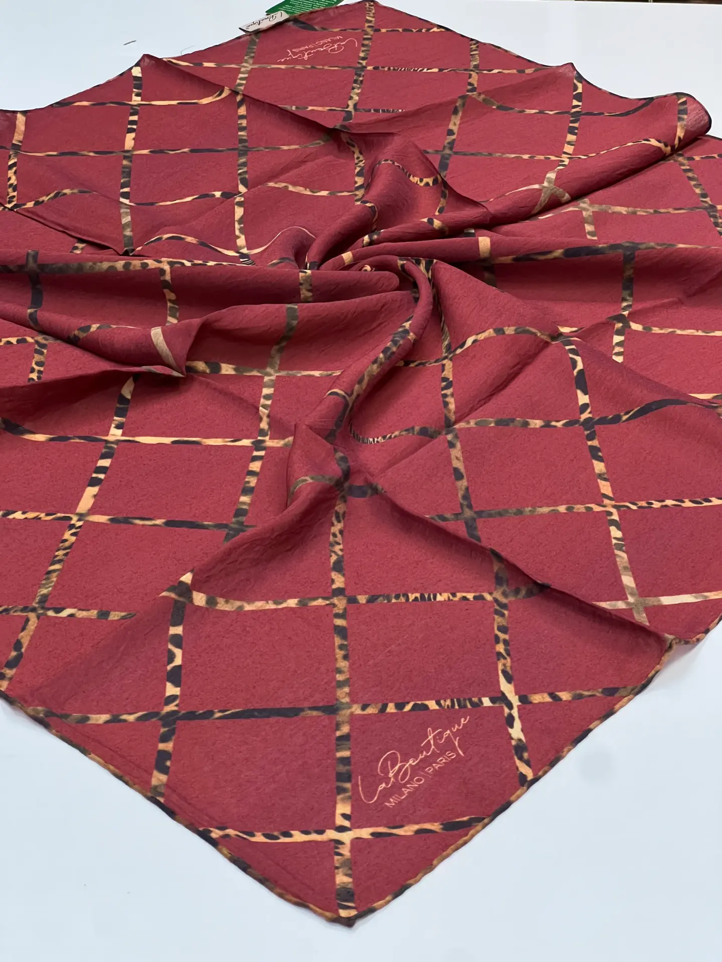 LA BOUTİQUE GÜZ SERİSİ EŞARP 1079 BORDO