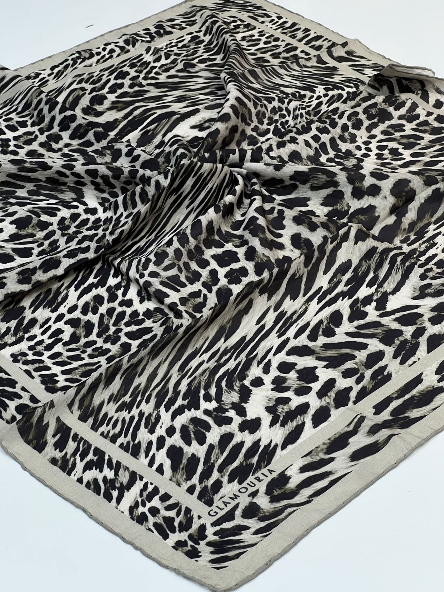 GLAMORİA LEOPAR DESEN EŞARP 1195 BEJ