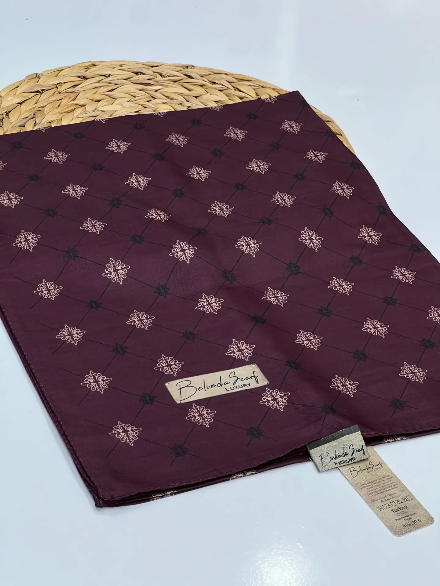 BELİNDA SCARF SOFT PAMUK ŞAL 1083 BORDO