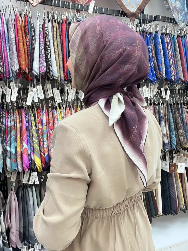 LA BOUTİQUE GÜZ SERİSİ DEGRADE İMZA DESEN 1086 MÜRDÜM