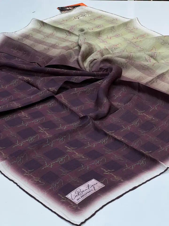 LA BOUTİQUE GÜZ SERİSİ DEGRADE İMZA DESEN 1086 MÜRDÜM
