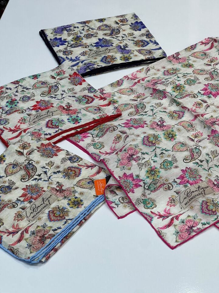 LA BOUTİQUE GÜZ SERİSİ EŞARP ÇİÇEK DESEN 1202