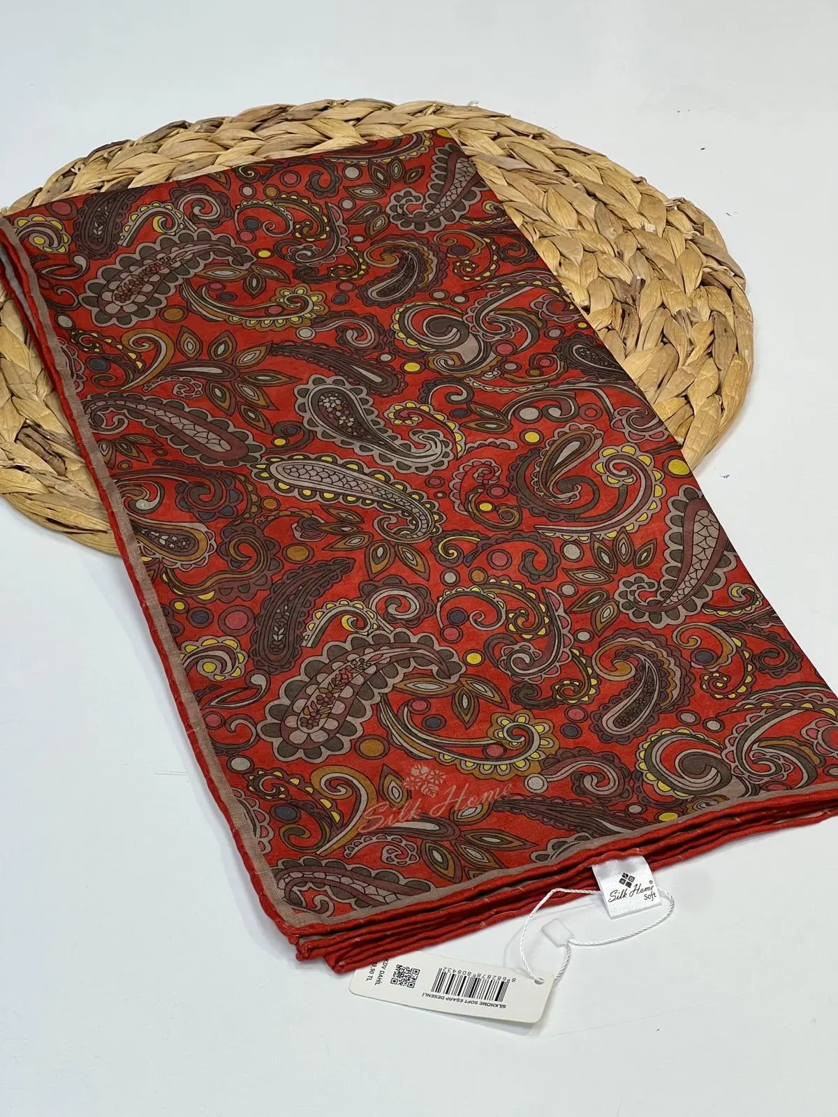 SİLK HOME ETNİK DESEN SOFT PAMUK EŞARP 1022 MODEL 19