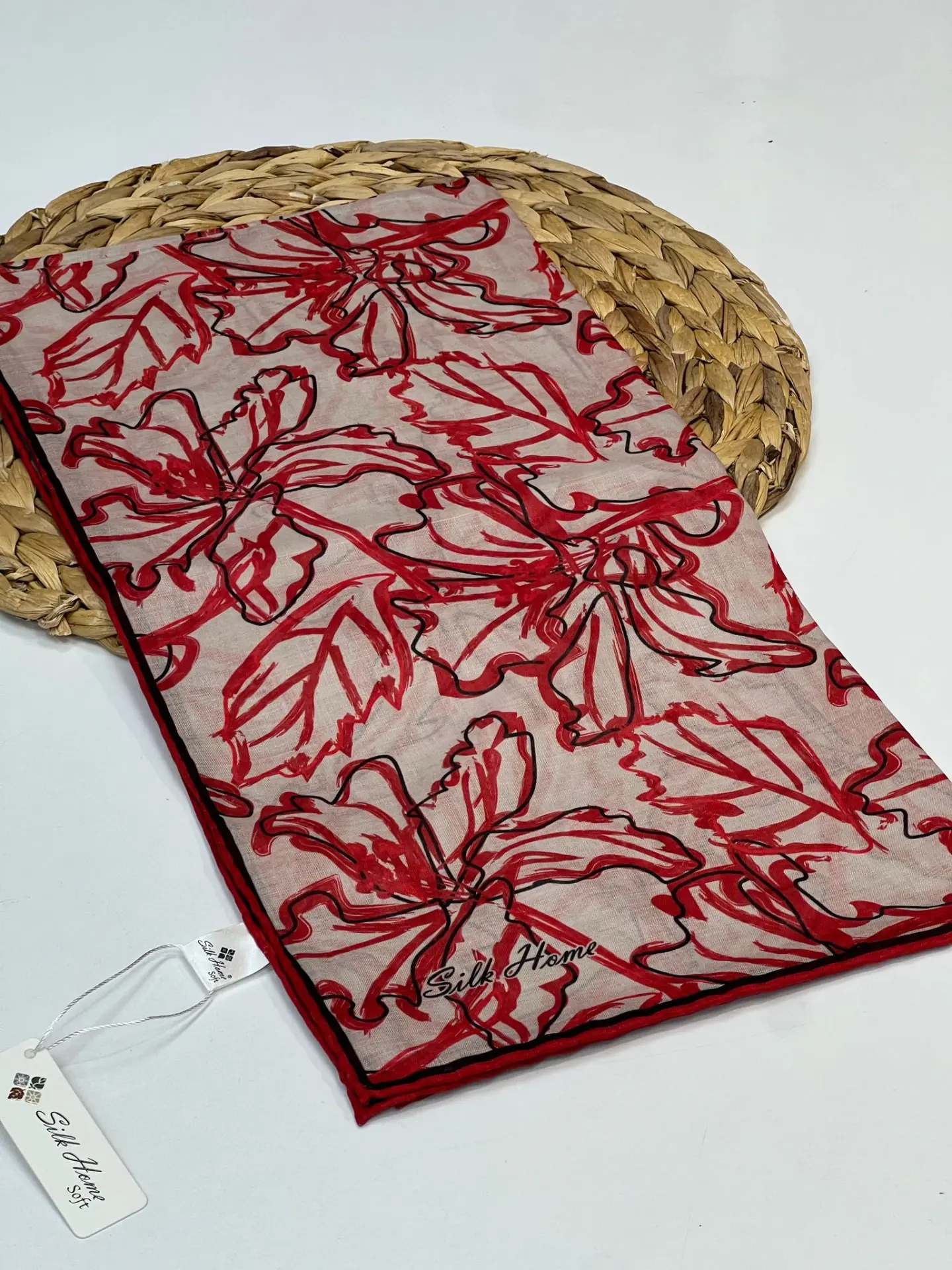 SİLK HOME SOFT PAMUK EŞARP 1017 KIRMIZI