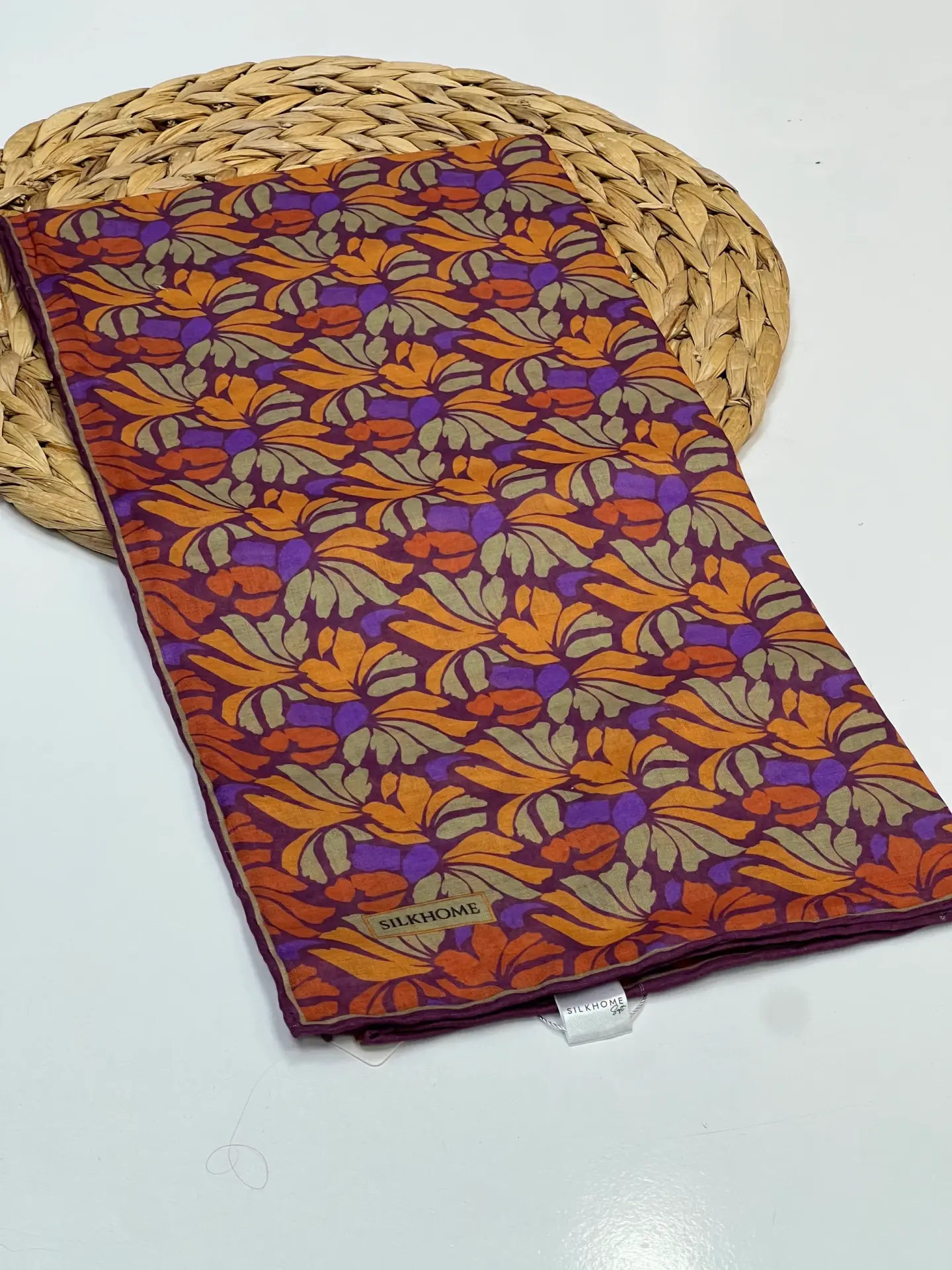 SİLK HOME SOFT PAMUK EŞARP 1091 TURUNCU-MOR