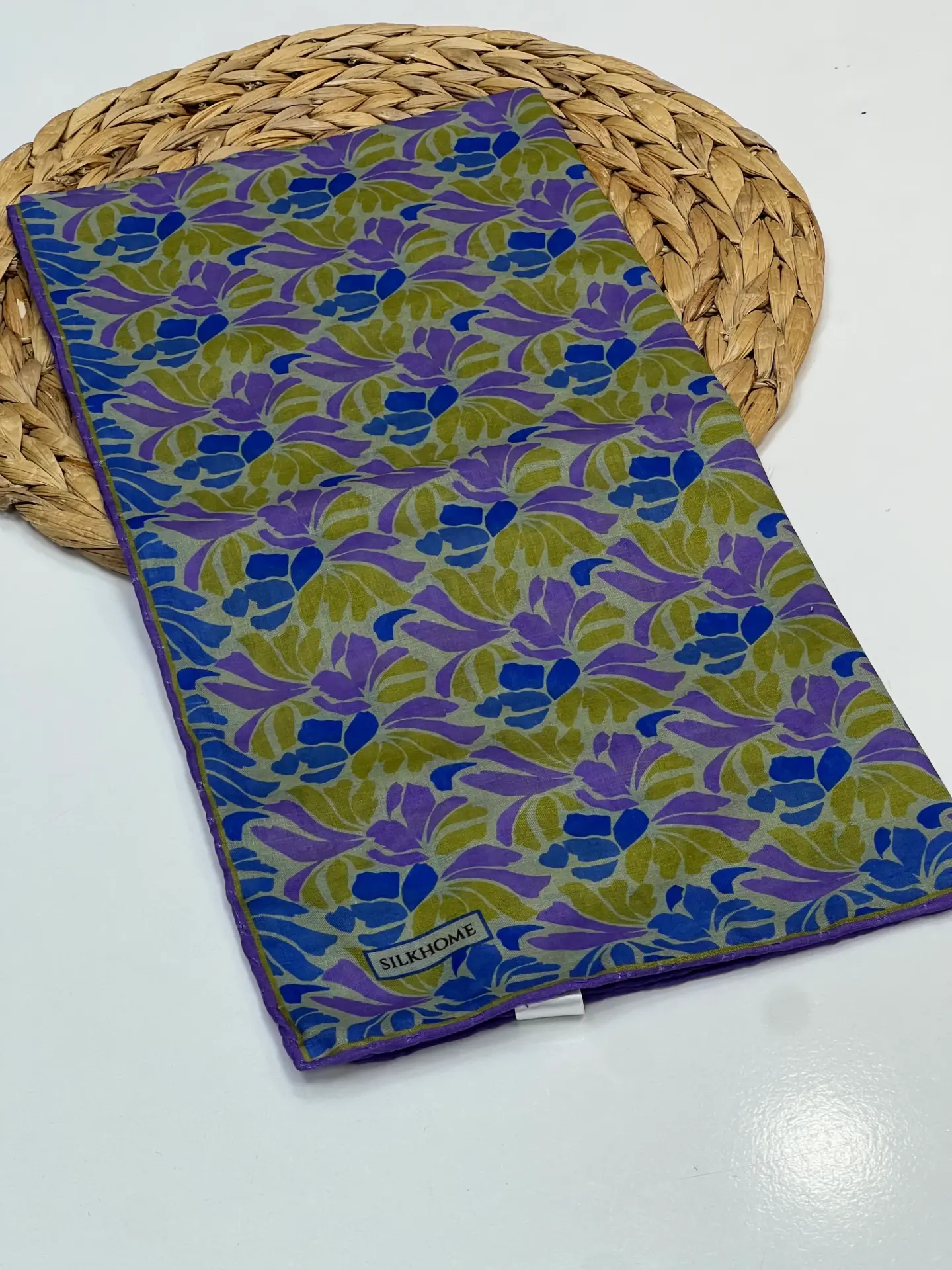SİLK HOME SOFT PAMUK EŞARP 1091 YAĞ YEŞİL-MOR
