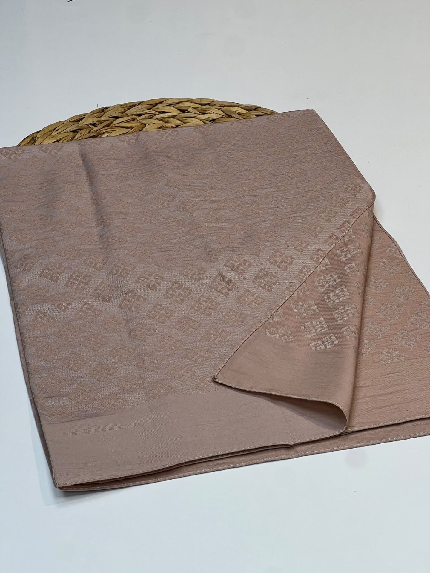 ROYAL MONOGRAM DESEN LYOCELL NAİA ŞAL 1021 PUDRA