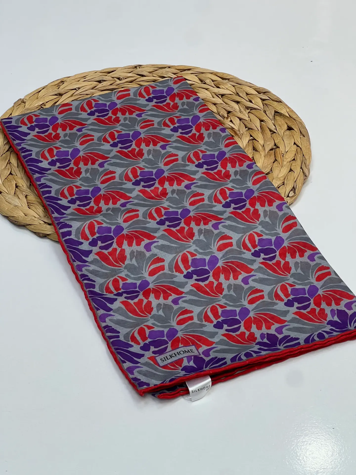 SİLK HOME SOFT PAMUK EŞARP 1091 KIRMIZI-MOR