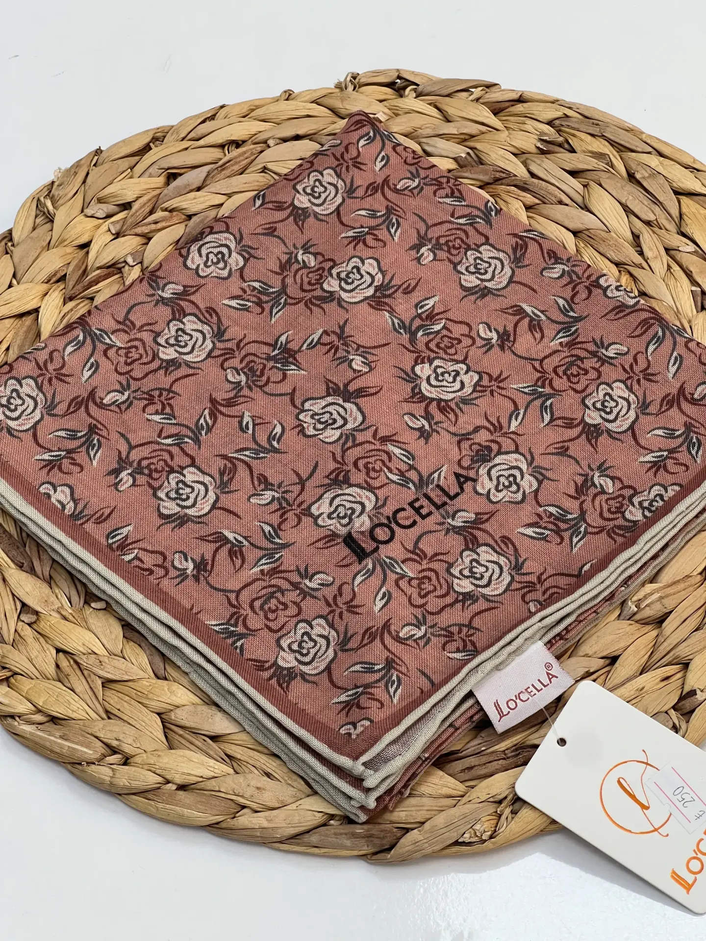 LOCELLA GÜL DESEN SOFT EŞARP 1031 GÜL KURUSU
