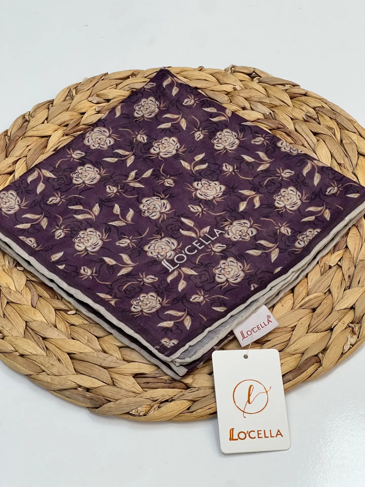LOCELLA GÜL DESEN SOFT EŞARP 1031 MOR