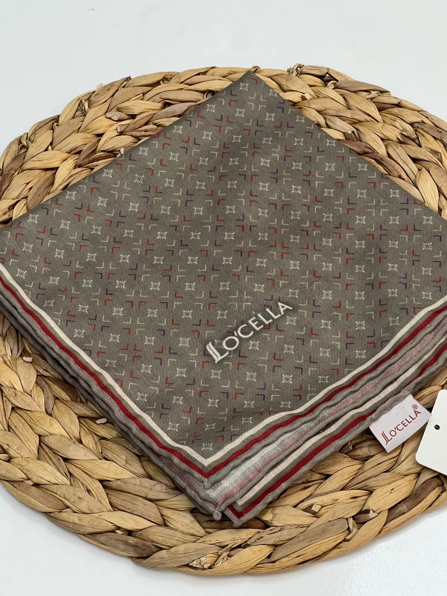 LOCELLA MİNİ DESENLİ SOFT EŞARP 1031 ANTRASİT