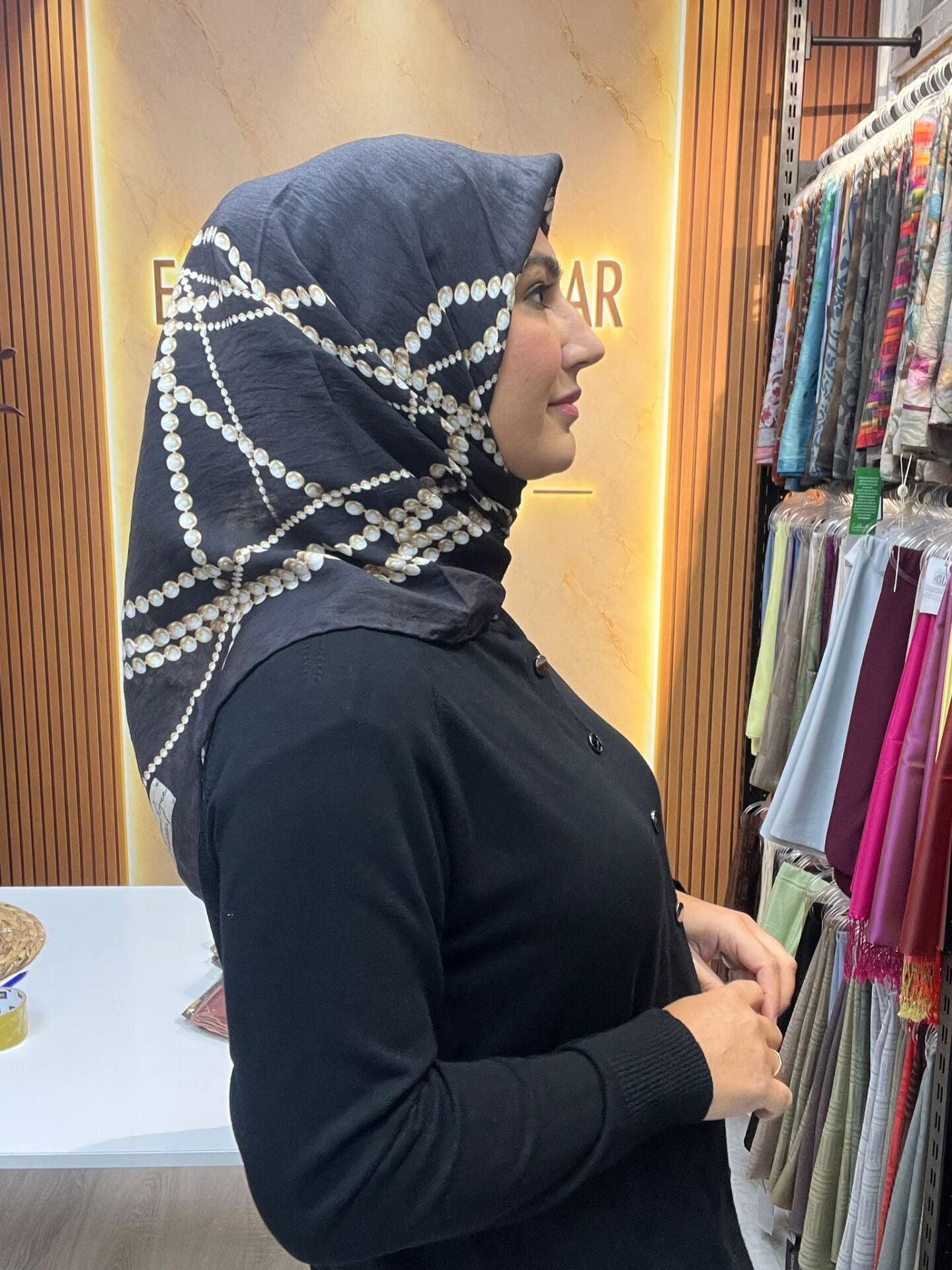 LA BOUTİQUE GÜZ EŞARP İNCİ MODEL 1213