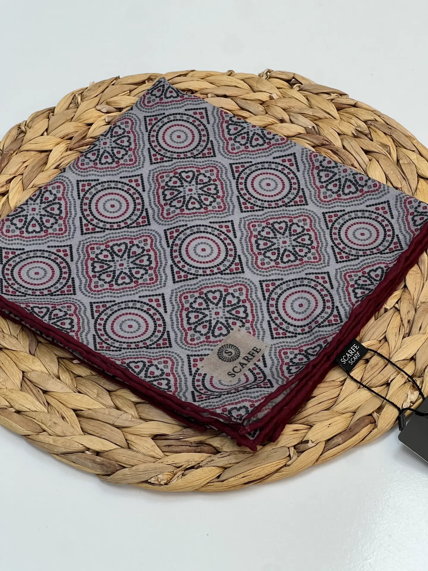 SCARFE BATİK DESEN SOFT EŞARP FÜME