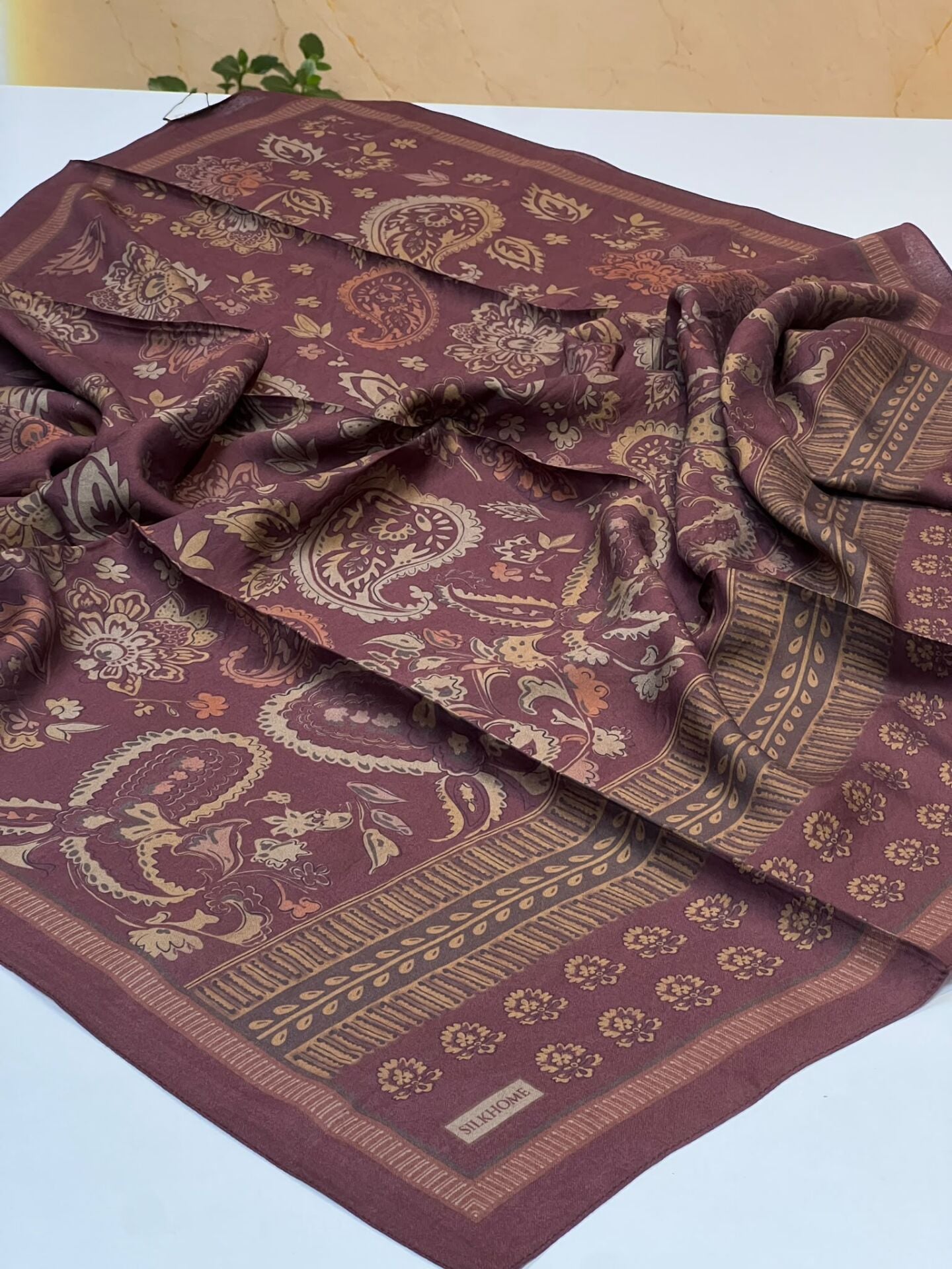 ETNİK DESEN VELORA EŞARP 1214 BORDO