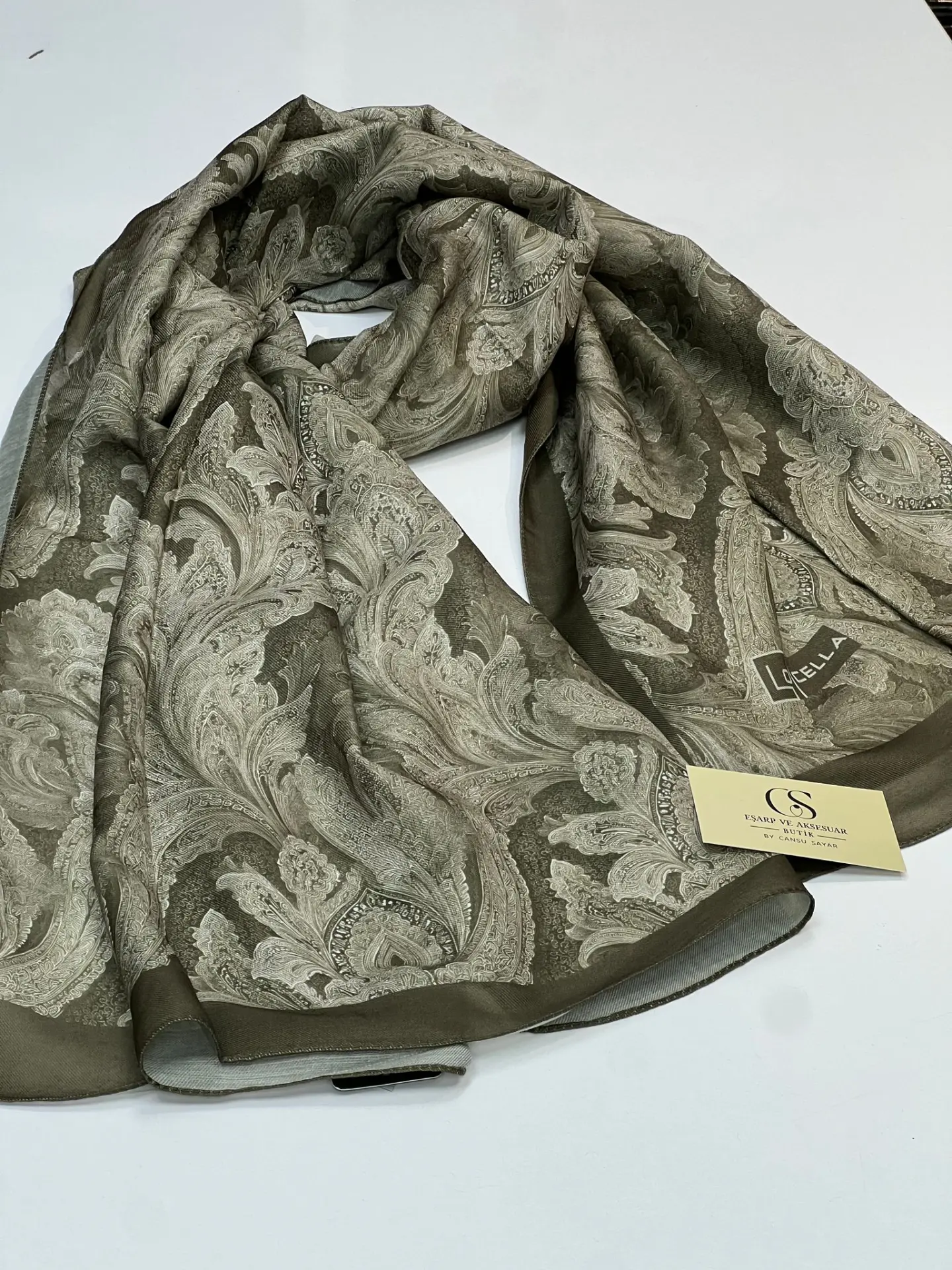 LOCELLA YENİ DESEN SOFT ŞAL HAKİ SOMON