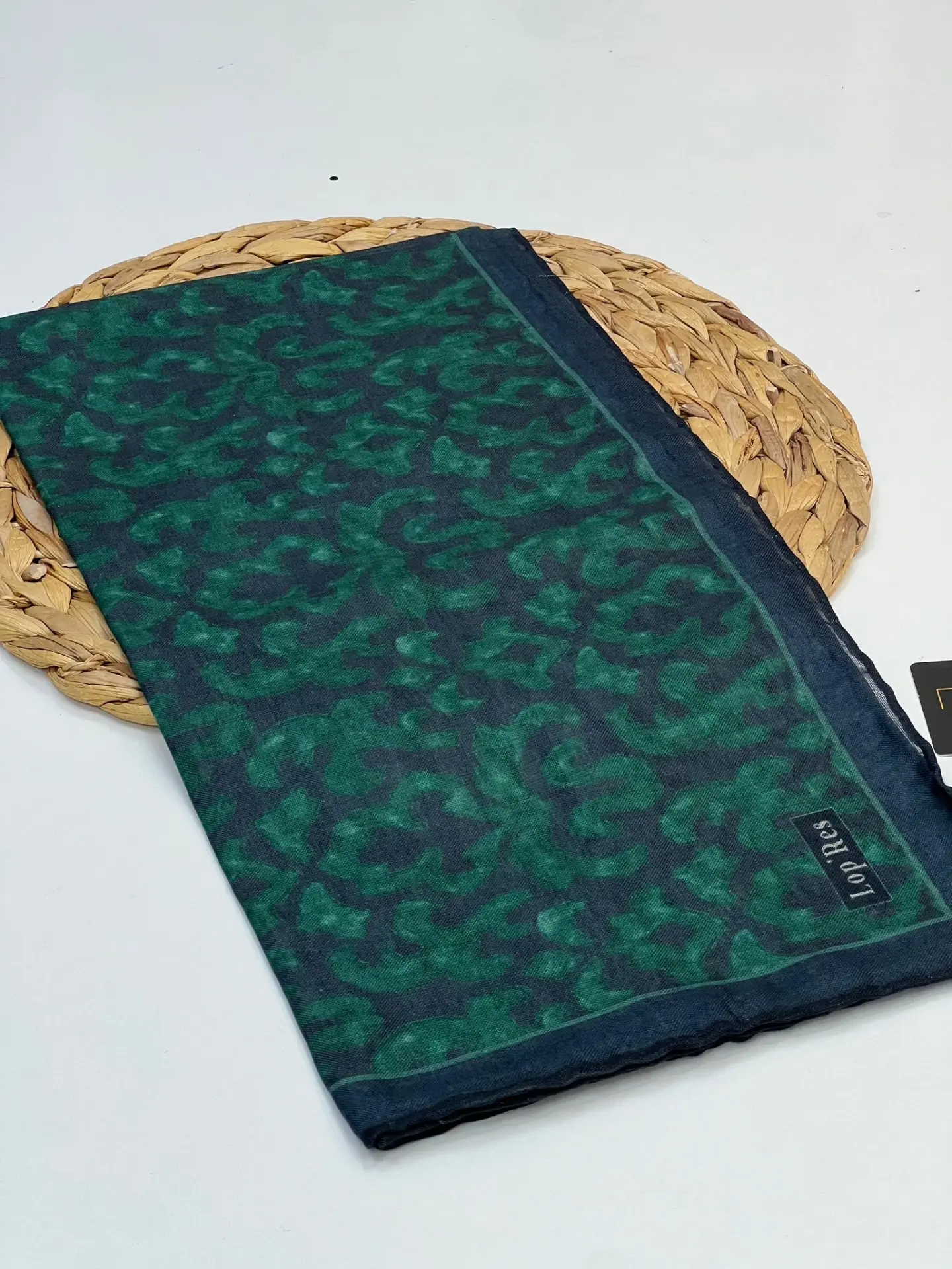 LOP RES ETNİK DESEN SOFT PAMUK EŞARP 1099 ZÜMRÜT YEŞİL