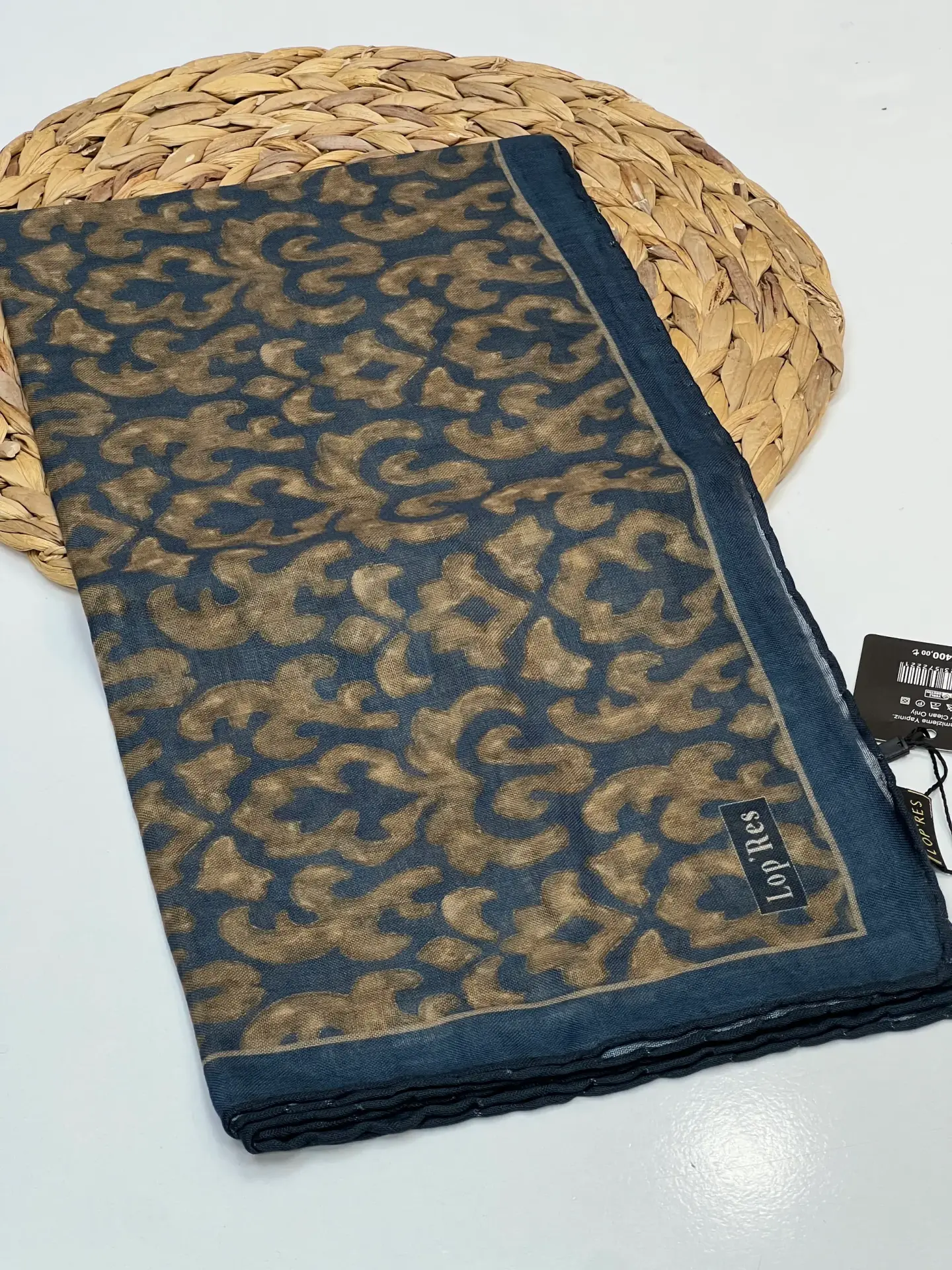 LOP RES ETNİK DESEN SOFT PAMUK EŞARP 1099 HARDAL