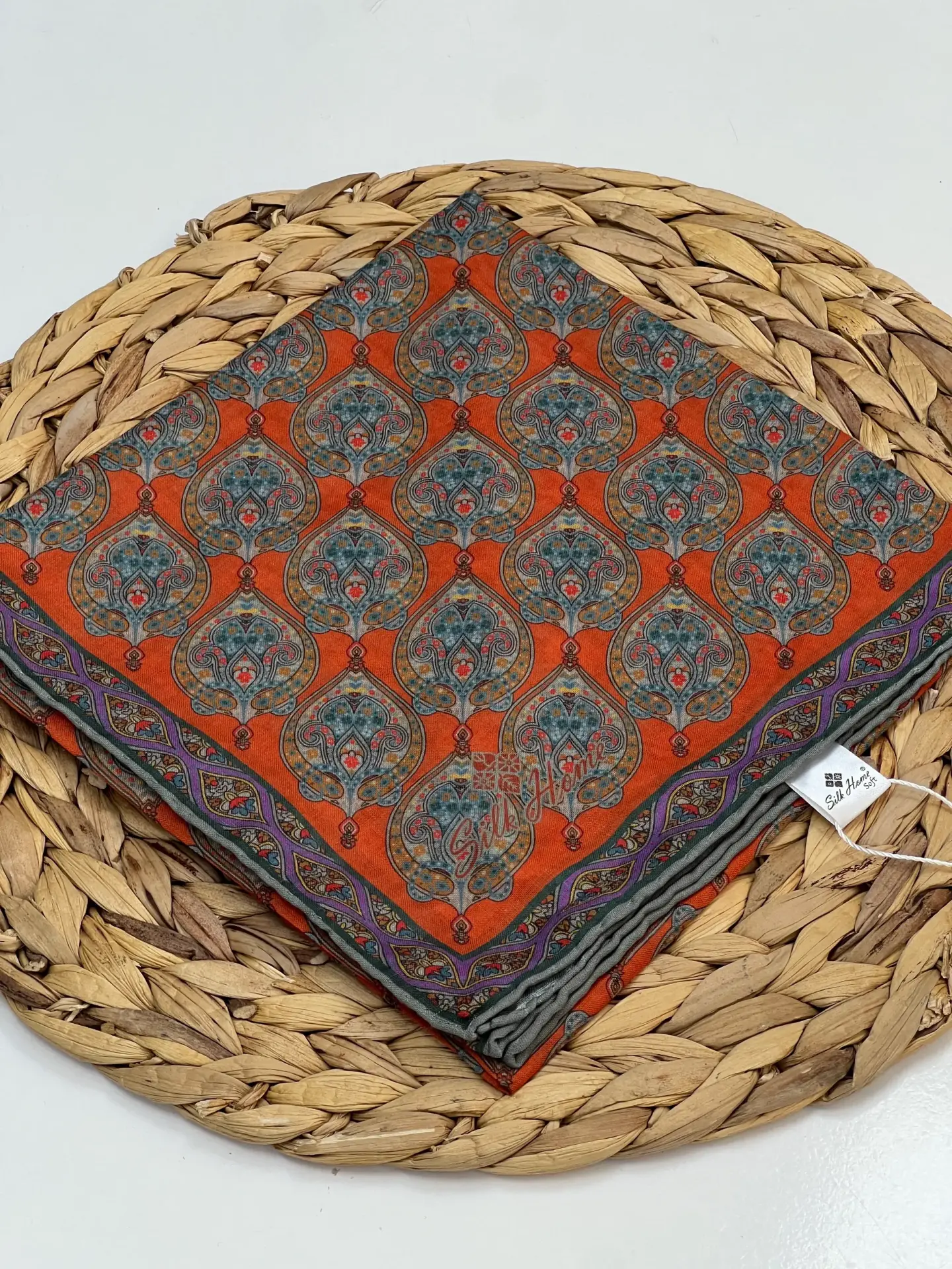 SİLK HOME BATİK DESEN SOFT EŞARP RENK 8