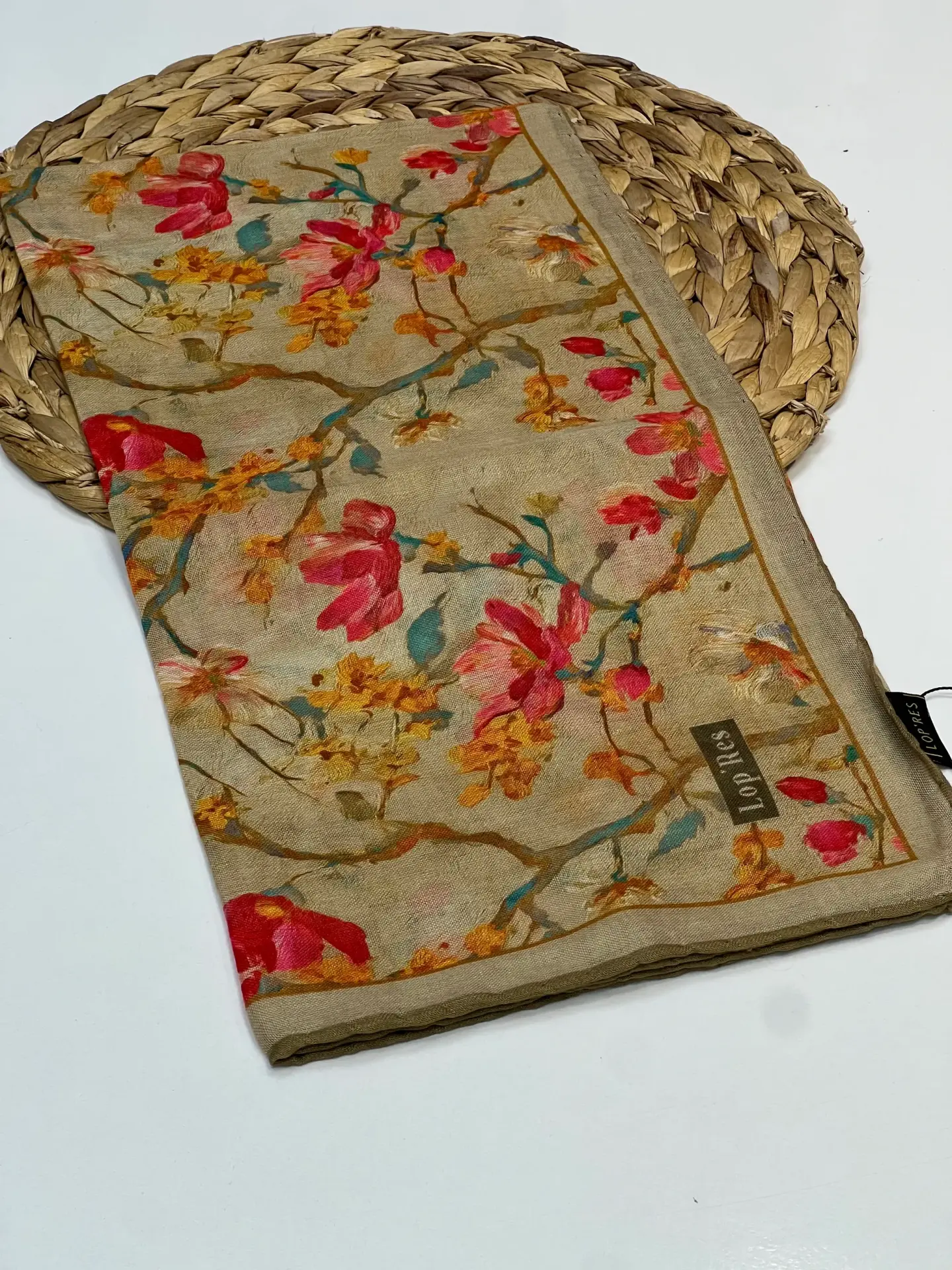 LOP RES SARMAŞIK ÇİÇEK SOFT EŞARP 1101 SARI